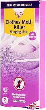 Zero In Clothes Moth Killer Hanging Unit Twinpack Purple Fragrance Free view 3