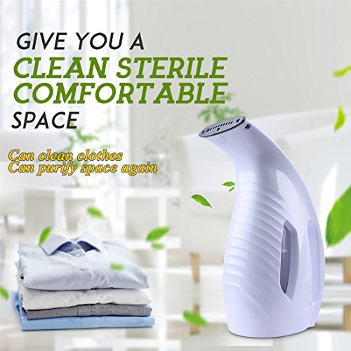 Baabyoo Travel Garment Steamers Ironing Accessories Trouser Pressers Garment Steamer Accessories Ironing Sets Clothes Irons Fabric Steamers for Clothes 180ml Compact Clothes Wrinkle Shooter (White)