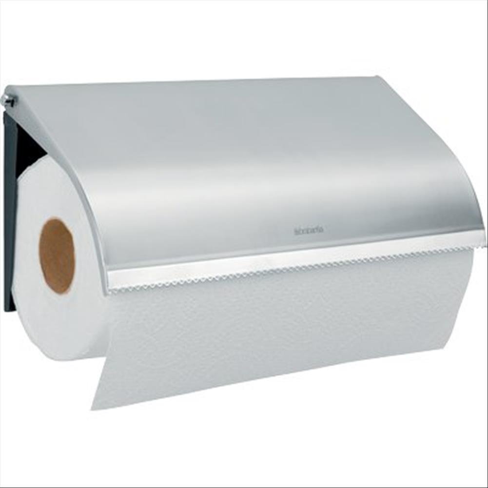 Brabantia 313868 Wall Mounted Kitchen Roll Holder - Matt Steel