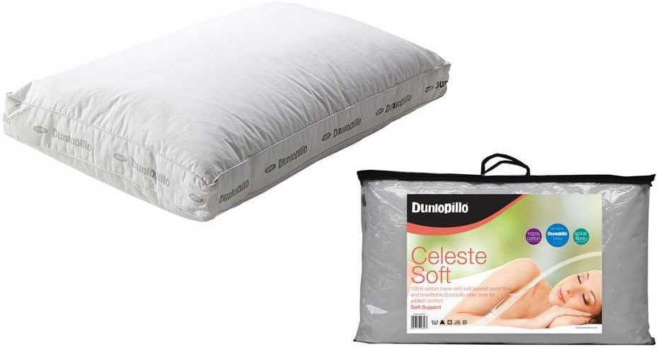 Dunlopillo Celeste Boxed Latex Pillow Cover With Spiral Fibre Soft