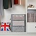 Magicfly Foldable Comforter Storage Bags, Clothes Storage Containers with Large Clear Window & Carry Handles,Organizer for Blankets Storage Bags, Linen Collapsible Storage Boxes for Closets, Set of 3