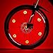willceal Bike Spoke Light 6PCS, Bike Wheel Light,Tyre Wire Right with 6 LED Flash Model Neon Lamps,Bike Safety Alarm Light. (Red)