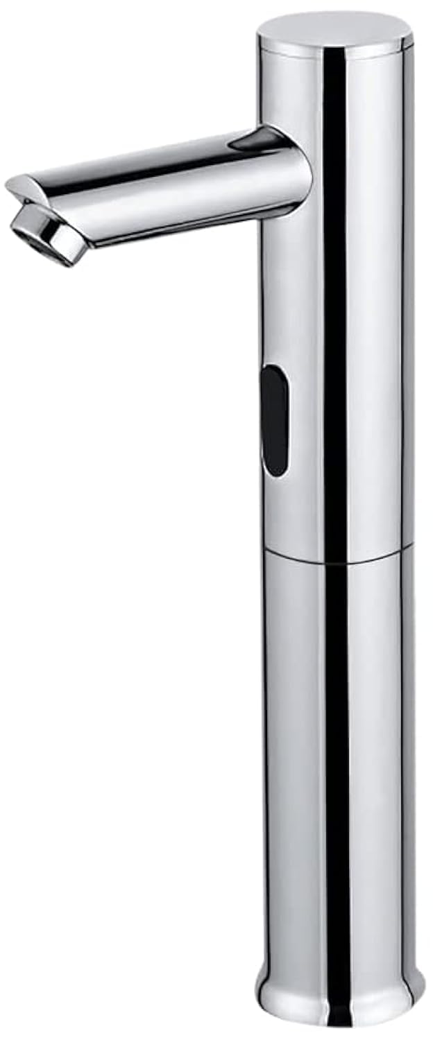 Homssy - Electronic Basin tap (High) L2, tap with Automatic Sensor Mixer 2 Waters (Hot and Cold), Chrome