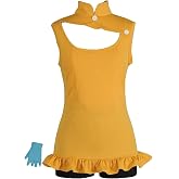 Nsoking Womens Costume Dress Suit Anime Cosplay Costume Orange Glove Lolita Uniform Outfit