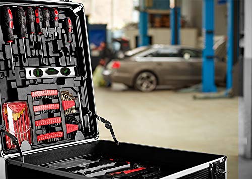 Monzana Werkzeugkoffer XXL gefüllt Set 899tlg Qualitätswerkzeug Werkzeugkasten Werkzeugkiste Werkzeugtrolley anthrazit – Bild 3