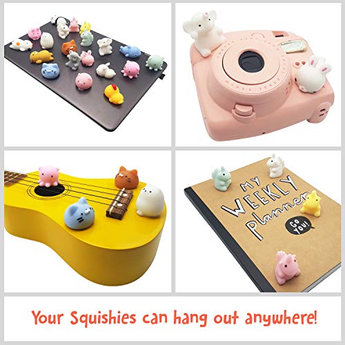 Mochi Squishies [EXTRA Squishy] Stress Relief Toy Smooshy Mushy Mini Animals. Japanese Kawaii Pack: Cats, Seals, Unicorns, Elephants, Bunnies and More [SIZE: SMALL] Random Fun For Girls and Boys - Thumbnail 4