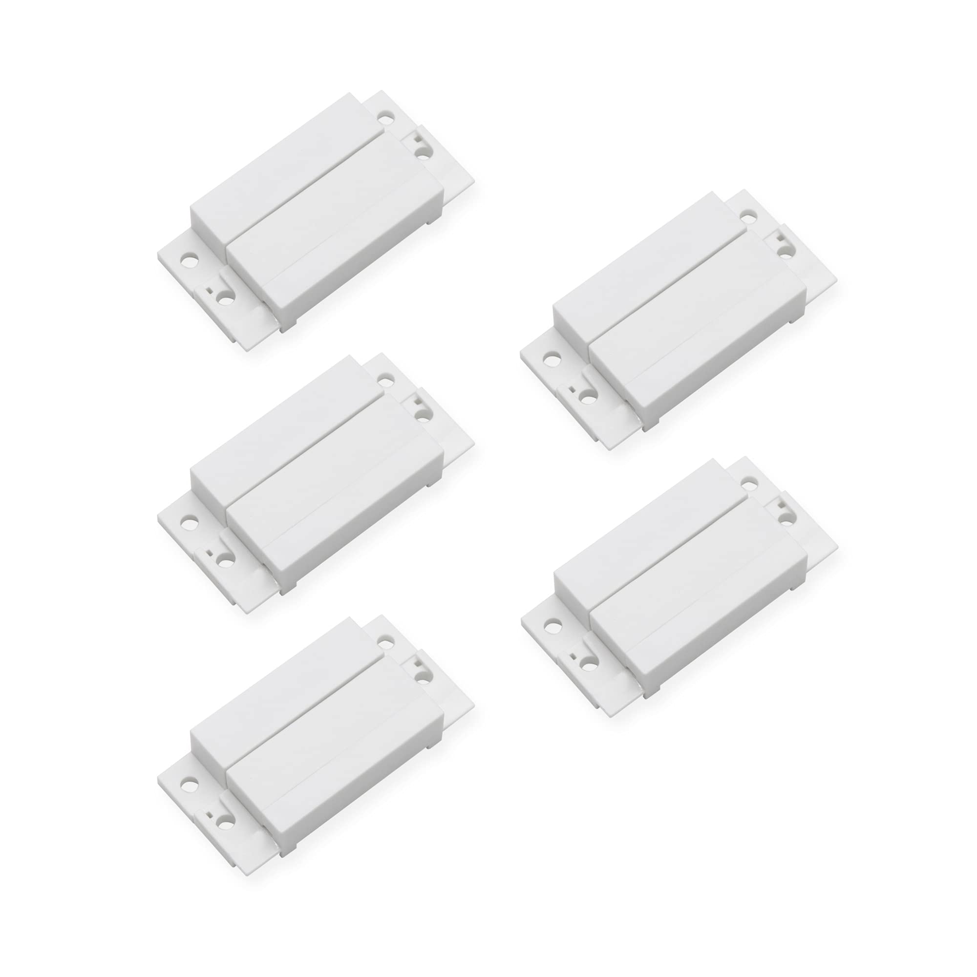 VictorsHome Magnetic Reed Switch MC-31 NC NO COM Surface Mount Wired Door Window Contact Sensors with Cover for Home Security and Burglar Alarm Systems 5pcs