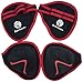 Muscle Composition Best Grip On The Market. Gym Gloves Alternative Gym Grip Pads. for Workout, Cross Fitness, Weight Lifting, Powerlifting. (Black/Red)
