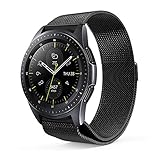 Aimtel Compatible Samsung Galaxy Watch (42mm) Bands,20mm Milanese Loop Strap Replacement Band Compatible Samsung Galaxy Watch SM-R810/SM-R815 /Gear Sport/Suunto 3 Fitness Smart Watch-Black