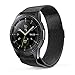 Aimtel Compatible Samsung Galaxy Watch (42mm) Bands,20mm Milanese Loop Strap Replacement Band Compatible Samsung Galaxy Watch SM-R810/SM-R815 /Gear Sport/Suunto 3 Fitness Smart Watch-Black