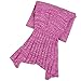 Mermaid Blanket for Kids and Adult, SEANUT Mermaid Sleeping Bag Blanket Cable Knitted (Purple-pink)