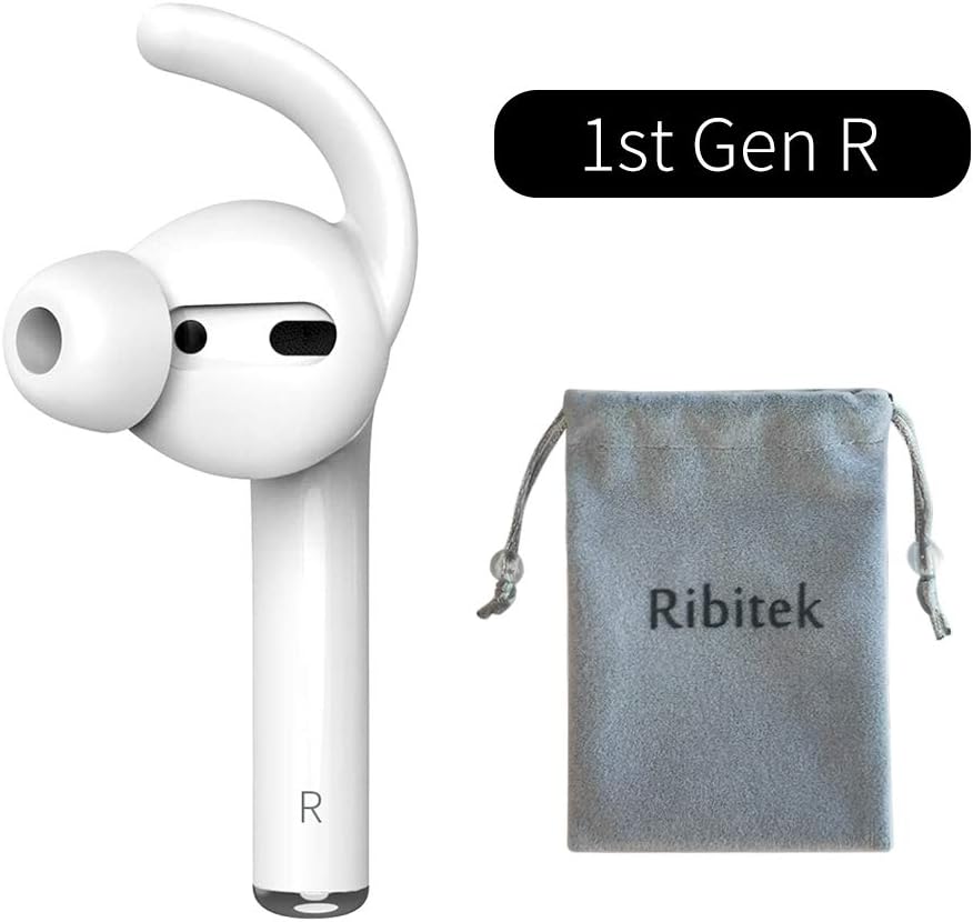 Single Earphone Replacement with Detachable Ear Hooks for AirPods 1st Generation R Right Side