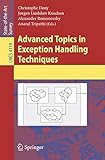 Image de Advanced Topics in Exception Handling Techniques (Lecture Notes in Computer Science)