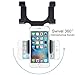 INCART Car Mount, Cell Phone Holder, 360° Car Rearview Mirror Mount Truck Auto Bracket Holder Cradle Compatible with iPhone, Samsung, GPS/PDA / MP3 / MP4 Devices (Black)
