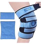 Comfpack Knee Ice Pack for Injuries Reusable, Hot Cold Compress Around Entire Knee Cold Pack for ...