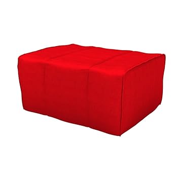 Camabeds Livean Folding Bed Pouf Cum Bed with 3.5 Mattress (Red)