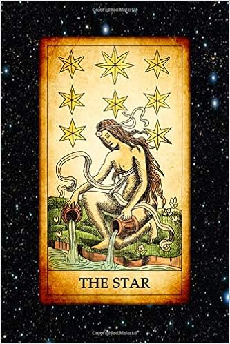 The Star: The Star Vintage Tarot Card 120 Page Lined Journal ...