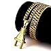 TIDOO Men&Women 18k Golden Pendant Chain Necklace, HIP HOP Boys Stainless-steelNecklace