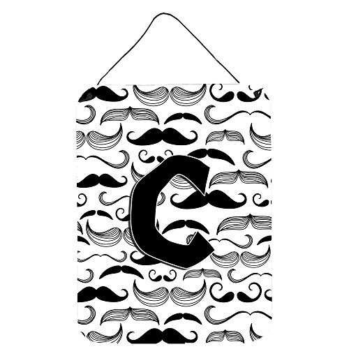 Caroline's Treasures CJ2009-CDS1216 Letter C Moustache Initial Wall or Door Han…
