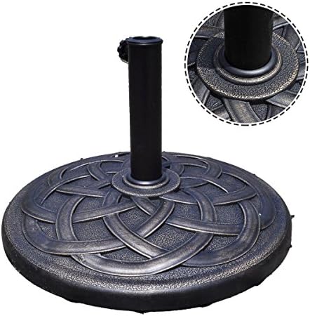 22" Round Umbrella Base Stand Market Patio Outdoor Heavy Duty