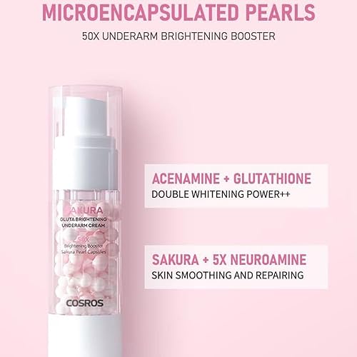melatonin with glutathione Sakura Gluta Brightening Underarm Cream, Sakura Gluta Whitening Cream,  Brightening Booster Sakura Pearl Capsule, Underarm Instant Whitening Cream  For Private Dark Skin in Kenya