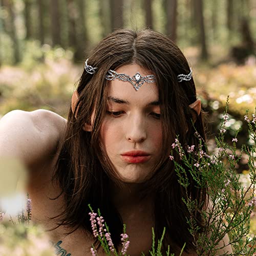 Spirit King Crown Male Boys Prom Birthday Cosplay Party Decor, Fairy Queen Headband Women Tiara, Unisex Gifts