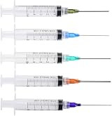 SKYPRO 5ml Syringes 5 Pack Luer Lock Blunt Needle Tips Plastic Dispenser view 4