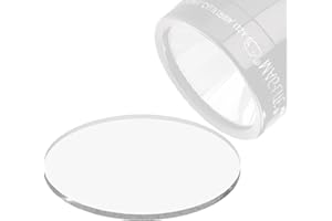Weltool Glass Lens for Maglite C or D Cell Full Size Flashlights Upgrade,Tempered Glass Lens Shatterproof and UltraClear (1le