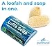 Puretural Luffa Soap Bar to Clean Dark Spots Stubborn Dirt from Body Scrub Soap Lightening Skin with Menthol and Honey Aromatherapy
