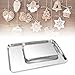 2pack Cookie Baking Sheet, Kuorle Pure Stainless Steel Commercial Bakeware set & Nonstick Baking Pans for Toaster Oven, Non-toxic, Healthy & Dishwasher Safe