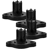 Cabilock 4 Camping Tent Feet Bracket RV Awning Bottom Automatic Foot Design | Brackets Create replacement for Stable Support Lightweight and Compact Replacement Base for Tent Canopy Connectors