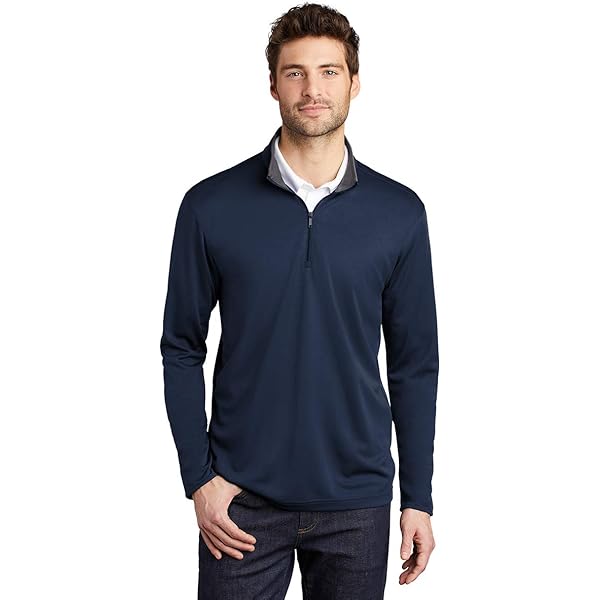 Port Authority Interlock 1/4-Zip at Amazon Men's Clothing store
