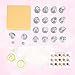 Russian Piping Tips,20 PCS Ymiko Russian Nozzles Piping Tips with 20 Disposable Piping Bags+ 2Colour Coupler Cake Decorating Set kit For Cake Cupcake Decorating