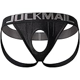 JOCKMAIL Mens Jockstrap Underwear Breathable Sport Thongs Athletic Supporters for Gym, Date and Everyday Wear