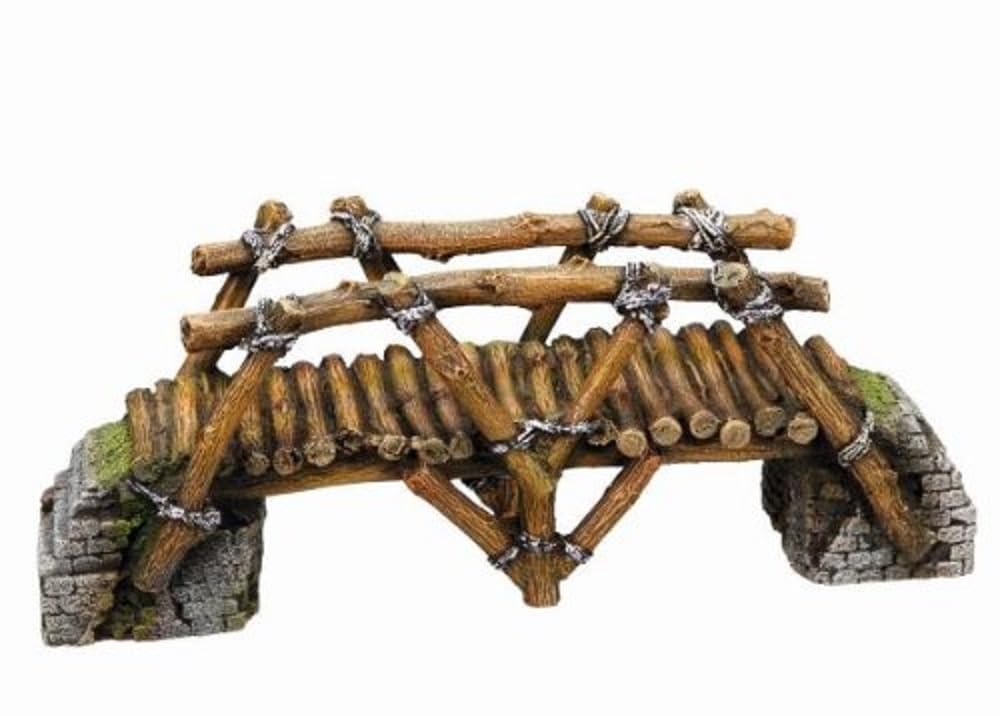 Nobby Wood Bridge Aquarium Ornaments, 25.8 x 8 x 10 cm