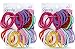 Goody Ouchless Elastic Ponytail Holders Gentle, No Metal #09427 (Colors Vary) [2 Pack of 72]