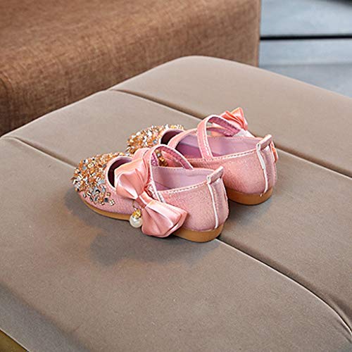 image for AliveGOT Girl's Adorable Sparkle Mary Jane Side Bow Strap Princess Par