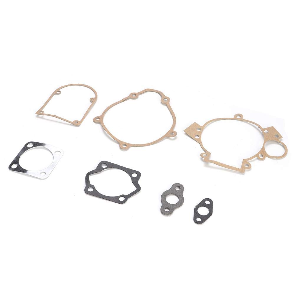 KIMISS 7pcs Engine Gasket, 47mm Engine Gasket Kit Oil Seal Fit for 2 Stroke Motorized Bike