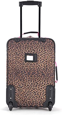 Rockland Fashion Softside Upright Luggage Set, Pink Leopard, 2-Piece (14/20) 4 Rockland Fashion Softside Upright Luggage Set, Pink Leopard, 2-Piece (14/20)