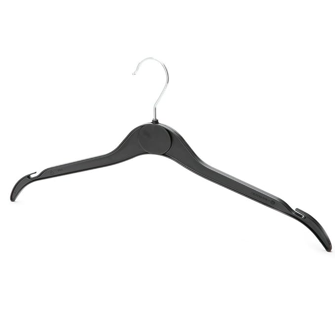 25 x Black Plastic Coat Hangers Lightweight and Affordable Amazon.co