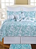 C & F Enterprises Cora Blue Twin Quilt