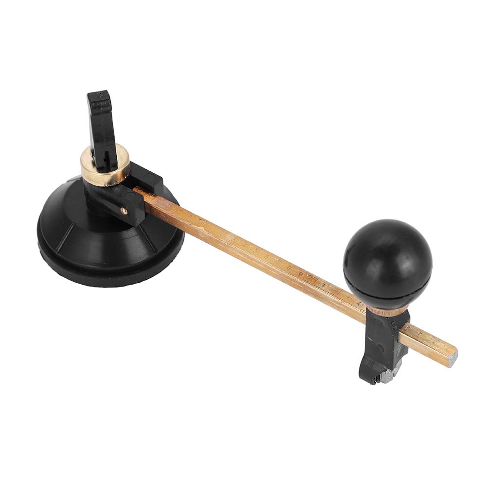Glass Circle Circular Cutter, Compasses Type Suction Cup Cutter Glass Compasses Cutter Circular Glass Cutter Glass Cutter for Glass Ceramic Tile(30cm)