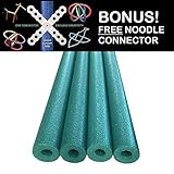Oodles of Noodles Deluxe Famous Foam Pool Noodles -Made in USA Wholesale 4 Pack Green