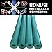 Oodles of Noodles Deluxe Famous Foam Pool Noodles -Made in USA Highest Quality Wholesale 4 PACK Green