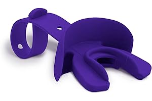 Markwort Vettex Doubleguard Mouthguard for Football, Lacrosse, MMA, Boxing, Braces - Breathable Doubleguard with Lip Protection and Strap, Purple