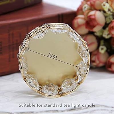 Buy Vincidern Gold Crystal Tea Light Candle Holders Centerpieces Small Votive Candle Stand Holder For Wedding Decoration Home Party Thanksgiving Christmas Pack Of 16 Online In Germany B086kxbjv1