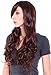 Simplicity High Quality Long Curly Full Wig Wavy Cosplay Party Wigs, Dark Brown
