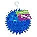Gnawsome 2.5" Spiky Squeaker Ball Dog Toy - Small, Cleans teeth and Promotes Dental and Gum Health for Your Pet, Colors will vary primary