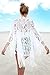 Upopby Womens Lace Beachwear Cover Up Swimwear Swimsuit Bikini Kimono Cardigan L White