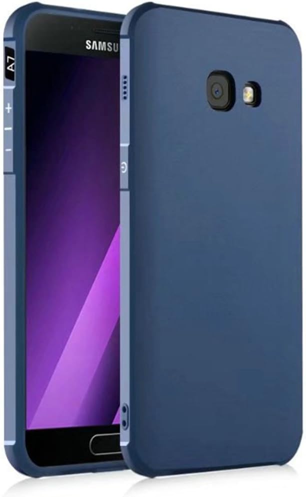 Samsung Galaxy A7(2017) Case, Business Series Shockproof Ultra Thin Soft Silicone Back Case Cover for Samsung Galaxy A7(2017) (Blue)